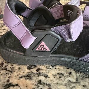 Nike ACG Purple and Black Sandals